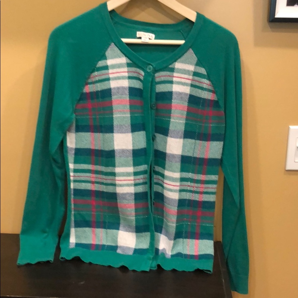 Plaid cardigan